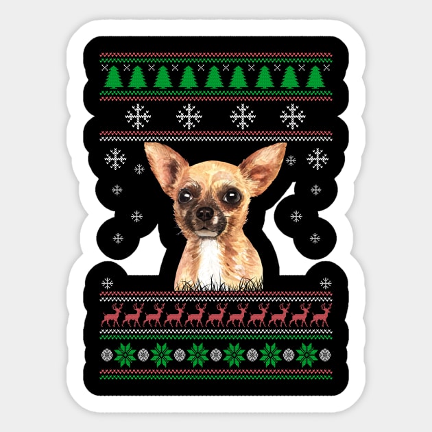 Ugly christmas sweater chihuahua deals